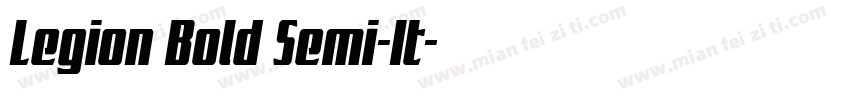 Legion Bold Semi-It字体转换